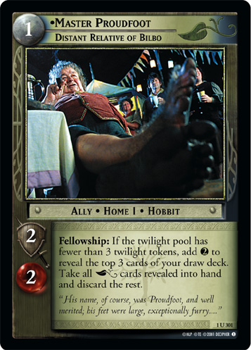 Master Proudfoot, Distant Relative of Bilbo